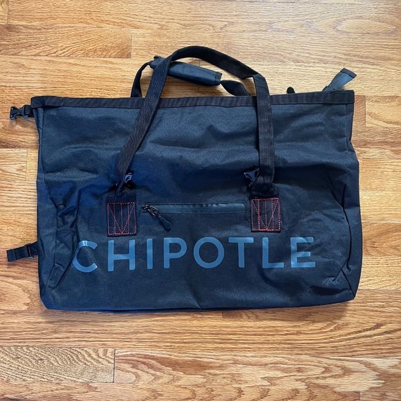Chipotle Other - EUC Chipotle Duffle Bag‎ Unisex Limited Edition Black Water Resistant